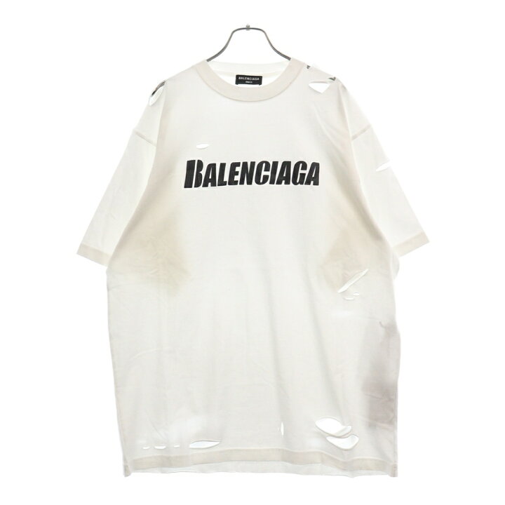 楽天市場】BALENCIAGA(バレンシアガ) サイズ:XXS 22SS Destroyed Logo  