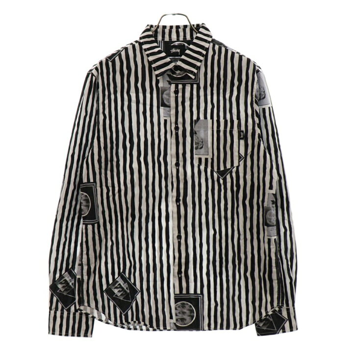 楽天市場】STUSSY(ステューシー) サイズ:M 長袖ストライプシャツ 