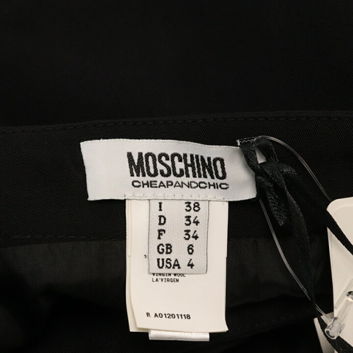 楽天市場】MOSCHINO(モスキーノ) サイズ:38 ウール リボン ミニ 