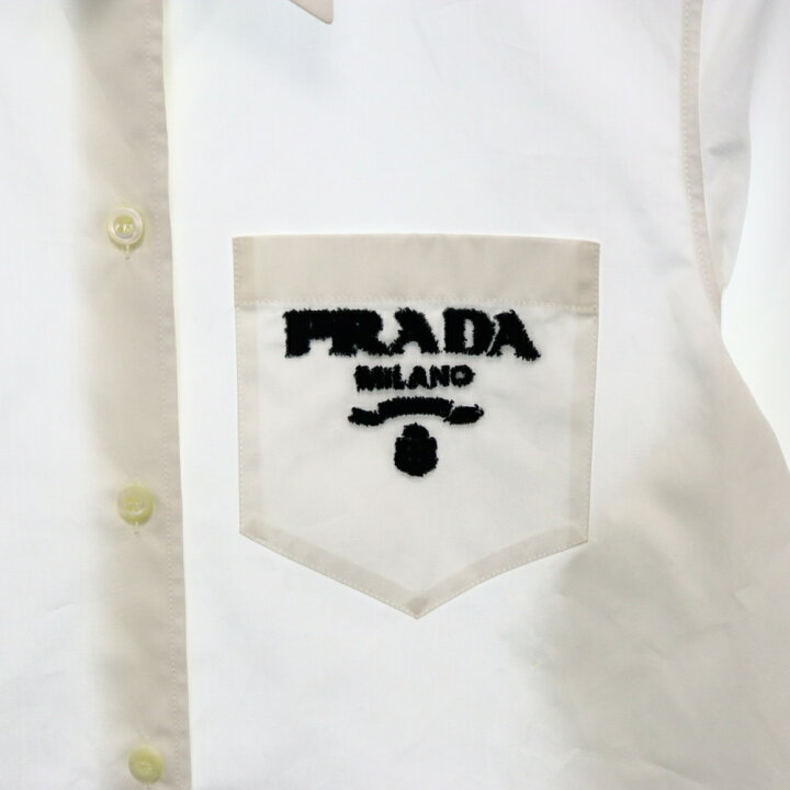 楽天市場】PRADA(プラダ) サイズ:36 22SS 胸ポケット ロゴデザイン 