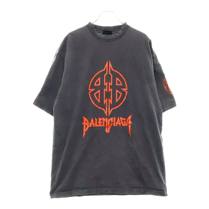 balenciaga デストロイ メタルtシャツ バレンシアガ metal xs
