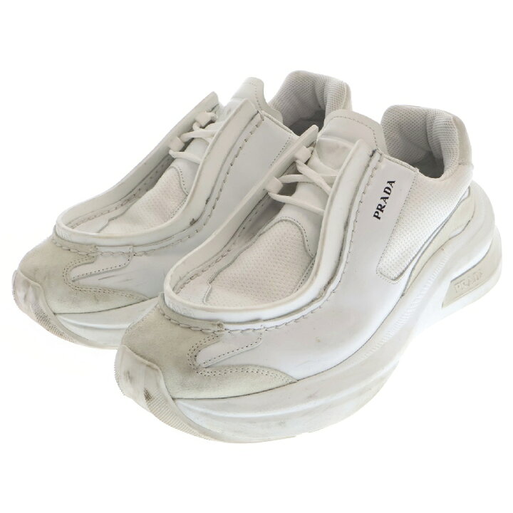 楽天市場】PRADA(プラダ) サイズ:7 Systeme 2EG424 システムスニーカー 