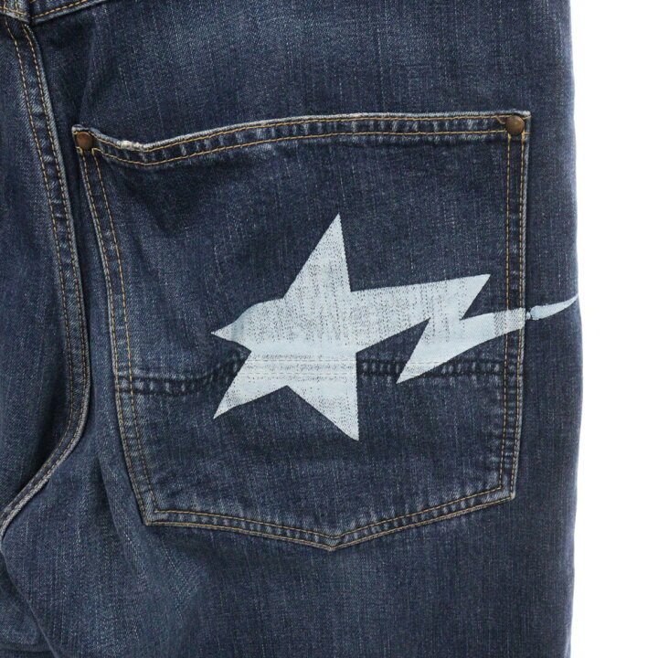楽天市場】A BATHING APE(アベイシングエイプ) サイズ:L STA DENIM 