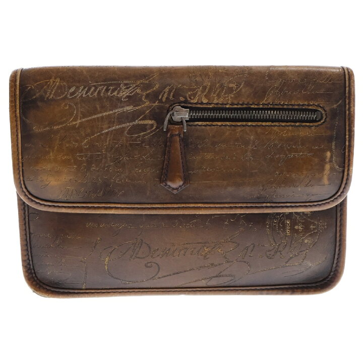 Berluti ベルルッティ クラッチバッグ セカンドバッグ ブラウン レザー  