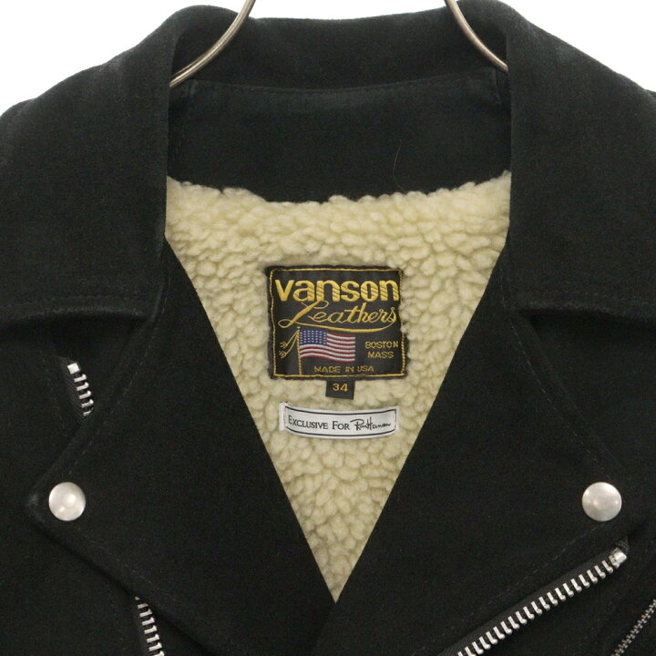 楽天市場】VANSON(バンソン) サイズ:34 16AW ×Ron Herman EXCLUSIVE 