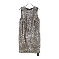 楽天市場】スパンコール（長さ（袖）ノースリーブ）（ワンピース  