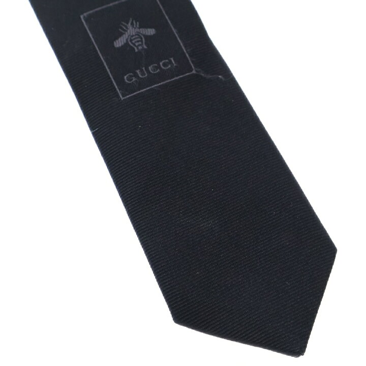 楽天市場】GUCCI(グッチ) BEE刺繍 ブラック シルク ネクタイ 50018 