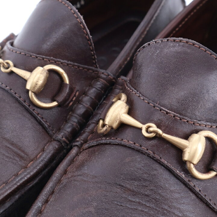 楽天市場】GUCCI(グッチ) サイズ:42 ホースビット ローファー 