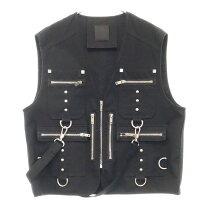 GIVENCHY ジバンシィ レザーベストsize46 ブラック