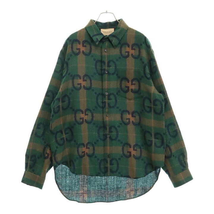 楽天市場】GUCCI(グッチ) サイズ:48 22AW ジャンボGG チェック総柄 