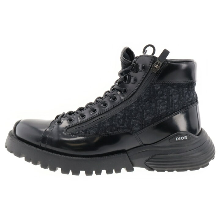 DIOR】ディオールオブリークハイカットブーツ黒40