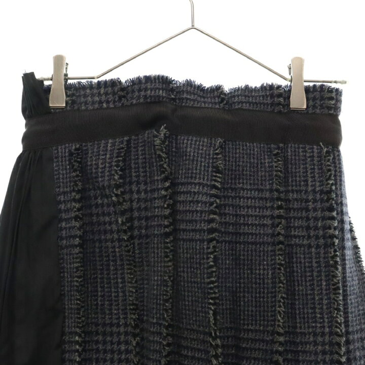 楽天市場】Sacai(サカイ) サイズ:1 18AW Pleat Wrap Skirt-Tweed 