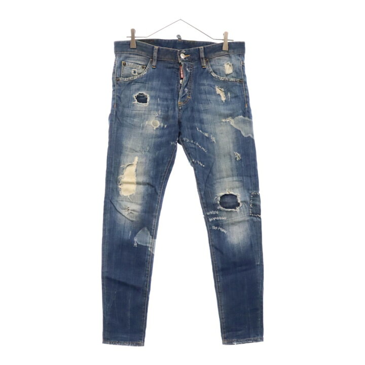 楽天市場】DSQUARED2(ディースクエアード) サイズ:46 ダメージリペア 