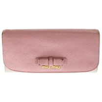 楽天市場】MiuMiu 長財布 バイカラーの通販