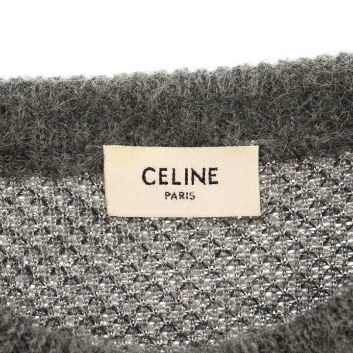 楽天市場】CELINE(セリーヌ) サイズ:L 19AW アーガイル柄 モヘアニット 