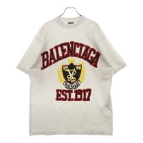 S】Balenciaga バレンシアガ カレッジロゴ ペイント Tシャツ