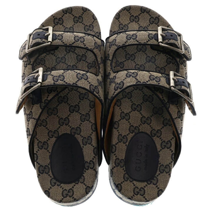 楽天市場】GUCCI(グッチ) サイズ:10 GGキャンバス スライドサンダル  