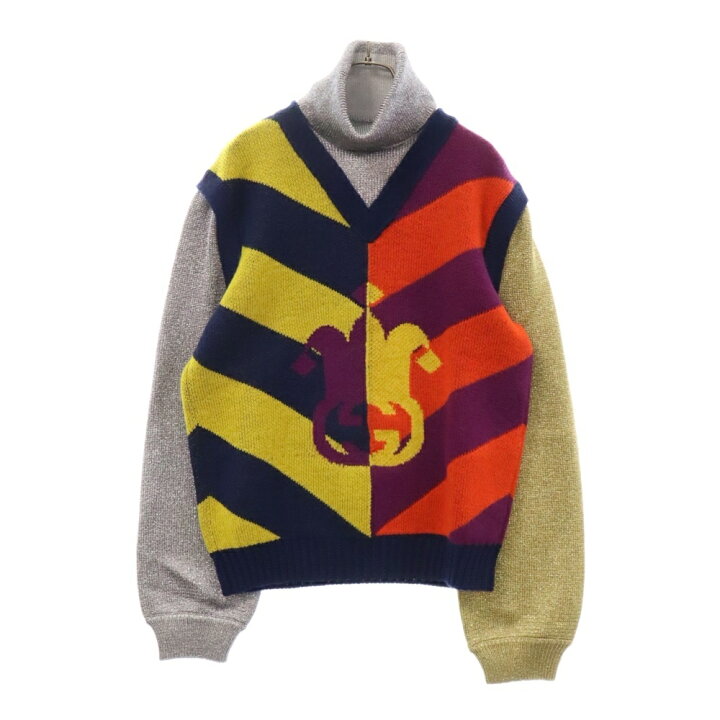 楽天市場】GUCCI(グッチ) サイズ:M Logo Jacquard Knitted Vest ベスト  