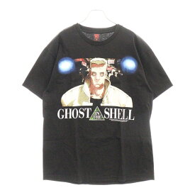 GEEKSRULE(ギークスルール) サイズ:L GHOST iIN THE SHELL 攻殻機動隊 バトー プリント Tシャツ 半袖 カットソー ブラック【中古】【程度B】【カラーブラック】【オンライン限定商品】