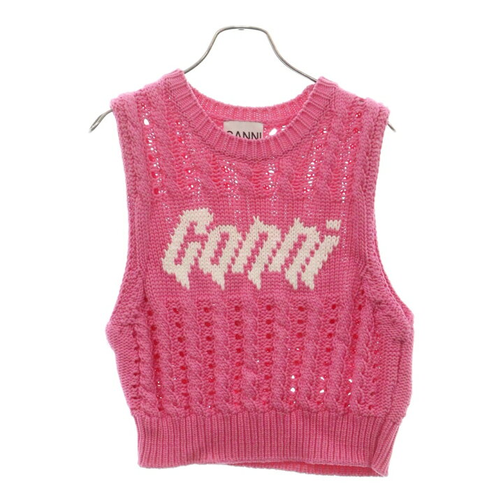 楽天市場】GANNI(ガニー) サイズ:XS Viscose Rope Cropped Vest ビス  