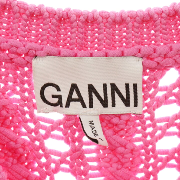 楽天市場】GANNI(ガニー) サイズ:XS Viscose Rope Cropped Vest ビス 