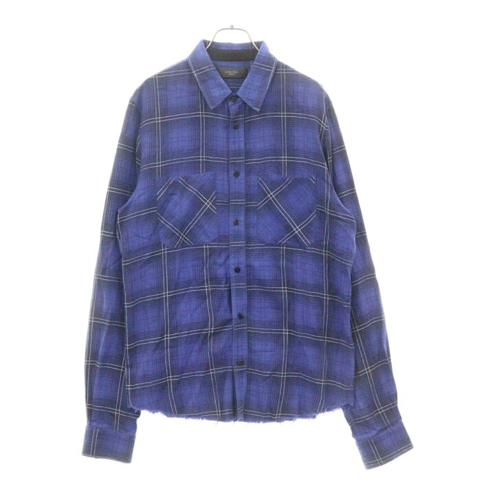 楽天市場】AMIRI(アミリ) サイズ:M Cashmere Check L/S Shirt カシミア  