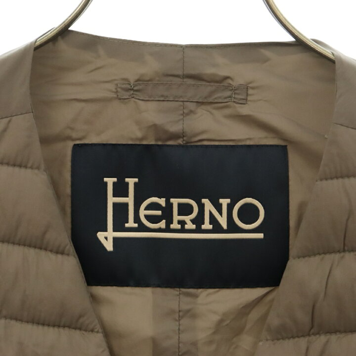 楽天市場】HERNO(ヘルノ) サイズ:44 ライト ダウンベスト グレー 