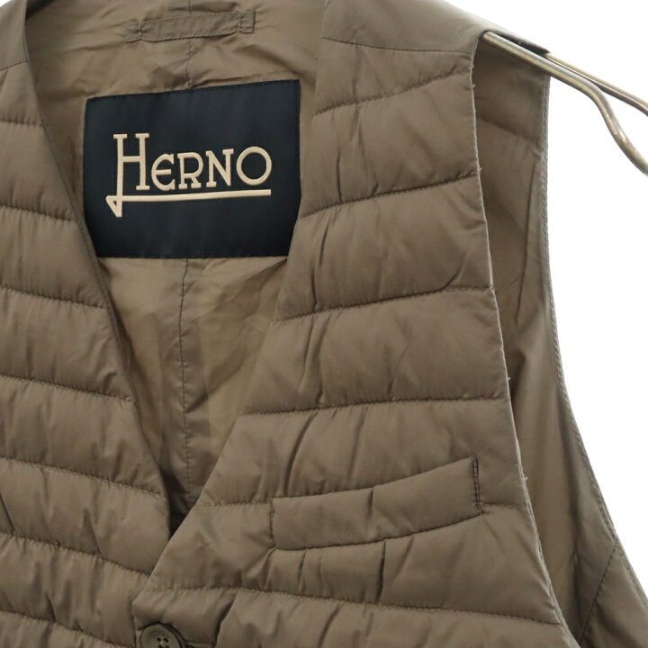 楽天市場】HERNO(ヘルノ) サイズ:44 ライト ダウンベスト グレー 