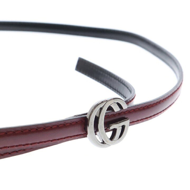 楽天市場】GUCCI(グッチ) サイズ:80/32 GGバックル ナロー レザー  