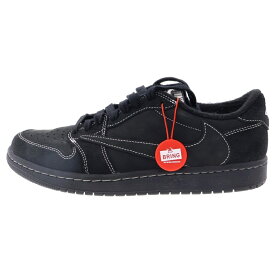 NIKE(ナイキ) サイズ:26.5cm ×TRAVIS SCOTT AIR JORDAN 1 LOW OG SP BLACK PHANTOM トラヴィススコット エアジョーダン1 ブラックファントム ローカットスニーカー ブラック DM7866-001【中古】【程度A】【カラーブラック】【取扱店舗BRING KICKS】
