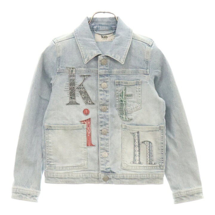 楽天市場】KITH(キス) サイズ:7 ロゴパッチ付きデニムジャケット 