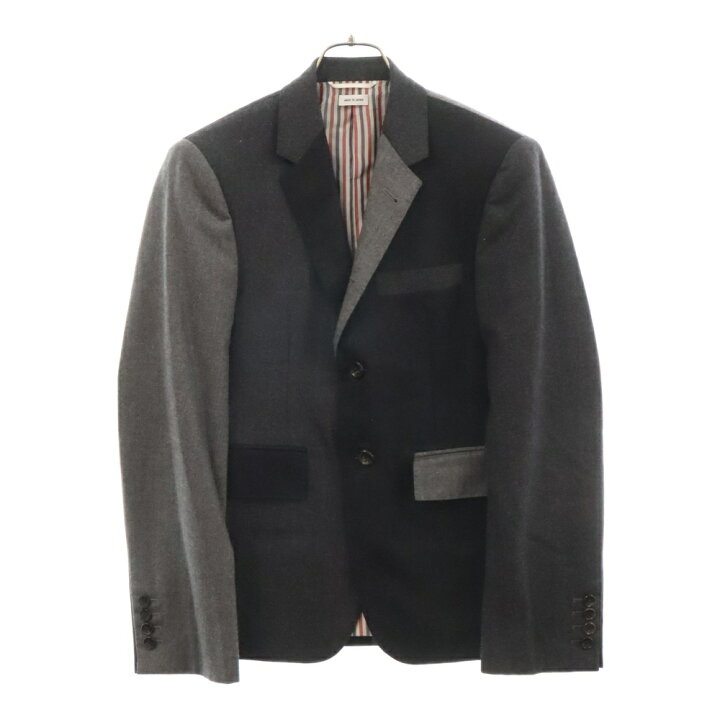 楽天市場】THOM BROWNE(トムブラウン) サイズ:0 ウール ツートンカラー  