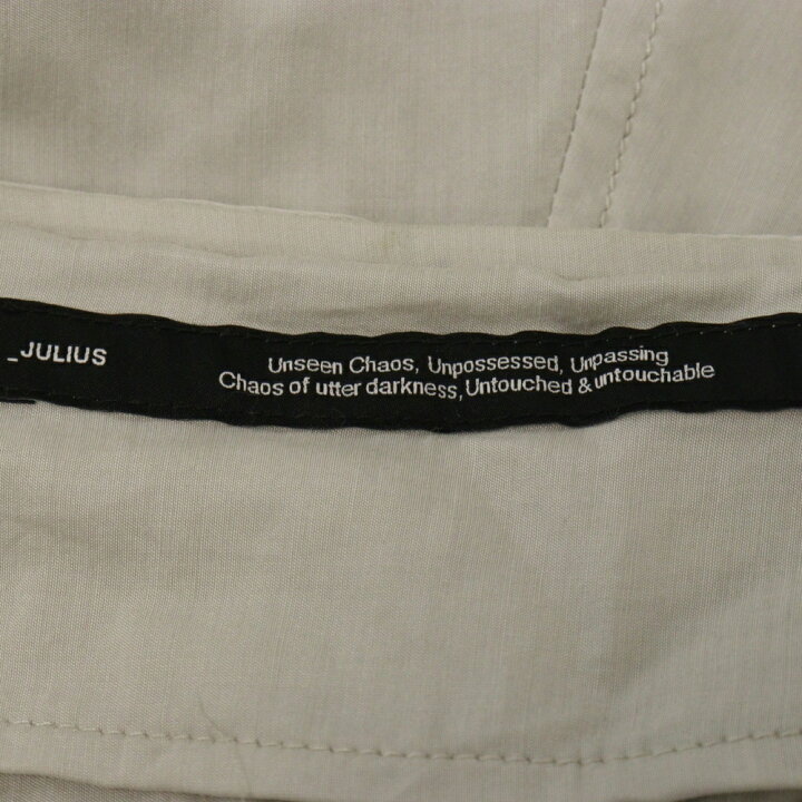 楽天市場】JULIUS(ユリウス) サイズ:1 24SS SILK BANBOO CLOTH PRIEST  