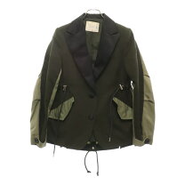 楽天市場】sacai（カラーグリーン）（コート・ジャケット｜レディース 