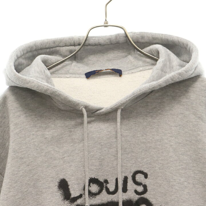 ルイヴィトン☆21AW ネオンワーキングマンプリントロゴフーディー  