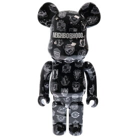 MEDICOM TOY(メディコムトイ) サイズ:1000% BE@RBRICK NEIGHBORHOOD(R) × J.LEAGUE 30th Anniv. 1000% ネイバーフッド Jリーグ30周年記念ベアブリック フィギュア ブラック【中古】【程度A】【カラーブラック】【取扱店舗BRING福岡天神店】