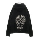 CHROME HEARTS(クロムハーツ) サイズ:L 東京限定 ホースシュー バックプリント プルオーバーパーカー ブラック【中古…