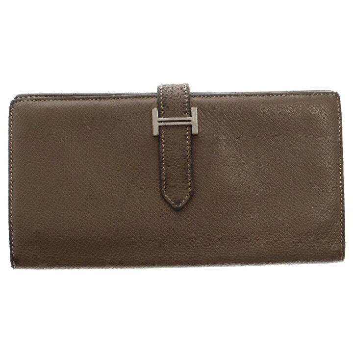 楽天市場】HERMES(エルメス) ベアンスフレ エトゥープ レザーロング  