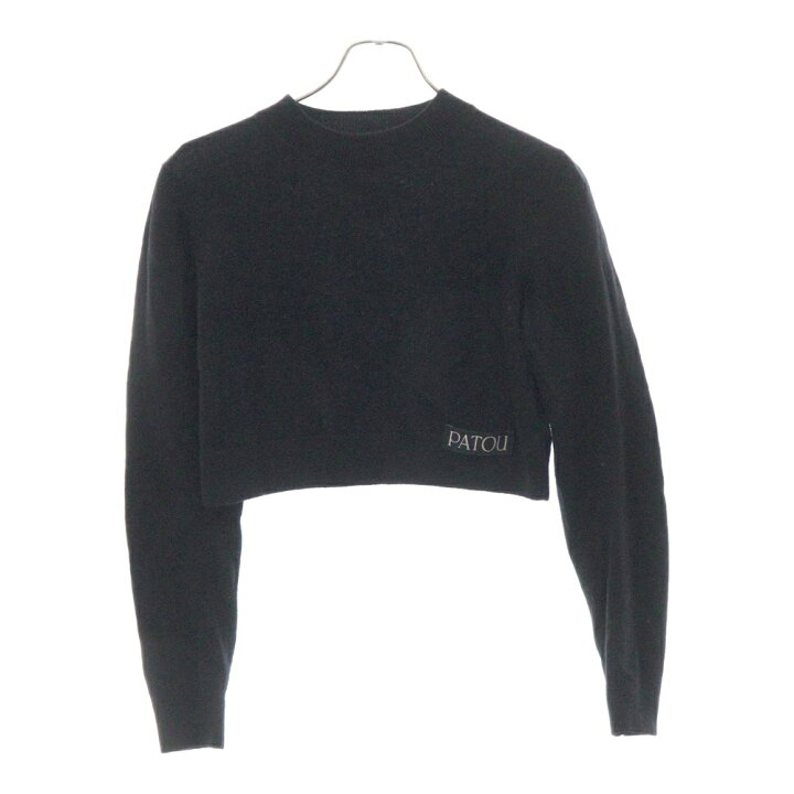 楽天市場】PATOU(パトゥー) サイズ:S 裾ロゴタグ クロップド クルー  