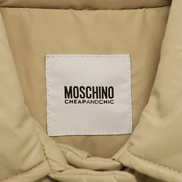 楽天市場】MOSCHINO(モスキーノ) サイズ:38 襟付き ダウンジャケット  