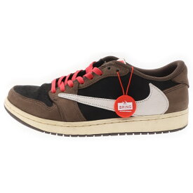 NIKE(ナイキ) サイズ:27.5cm ×TRAVIS SCOTT AIR JORDAN 1 LOW OG SP-T CQ4277-001 トラビススコット エアジョーダン1 ローカットスニーカー ブラウン US9.5/27.5cm【中古】【程度A】【カラーブラウン】【取扱店舗BRING梅田茶屋町店】