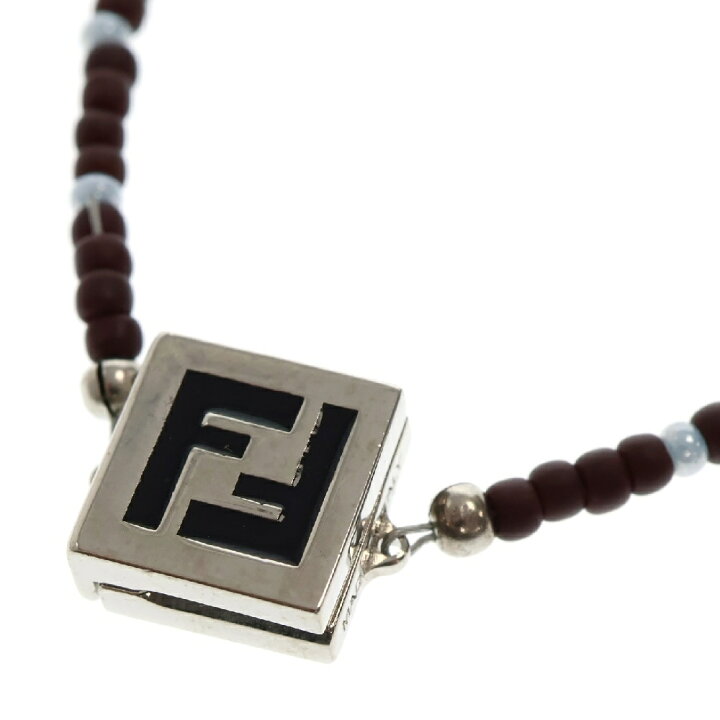 楽天市場】FENDI(フェンディ) ロゴ ビーズ ブレスレット ブルー 