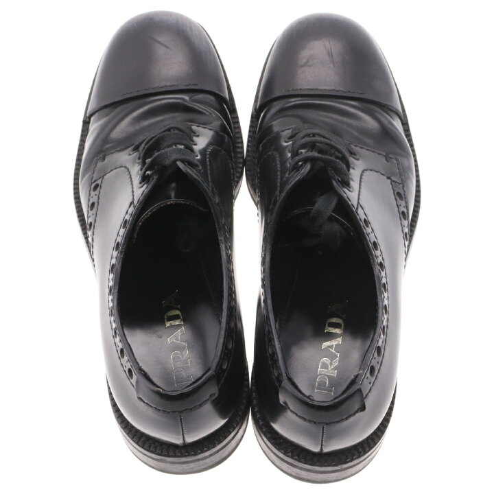 楽天市場】PRADA(プラダ) サイズ:8 ウィングチップ レースアップ 