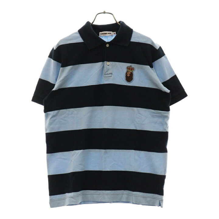 楽天市場】A BATHING APE(アベイシングエイプ) サイズ:M ボーダー ロゴ 