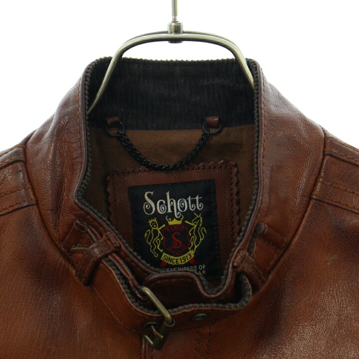 楽天市場】SCHOTT(ショット) サイズ:S ゴートスキン シングル 