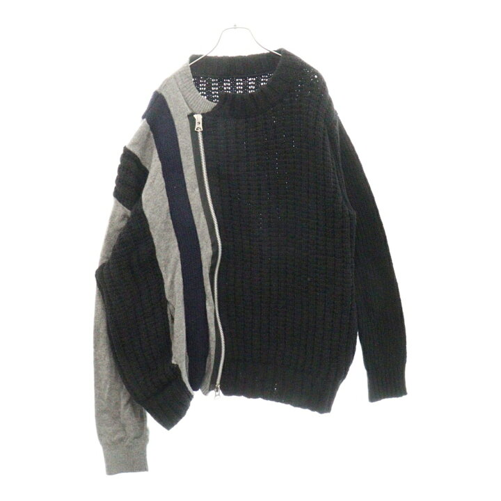 楽天市場】Sacai(サカイ) サイズ:3 Wool Knit Blouson ウールニット再 