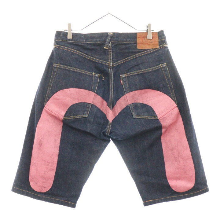 楽天市場】EVISU(エビス) サイズ:34×35 カモメペンキデニムショーツ 