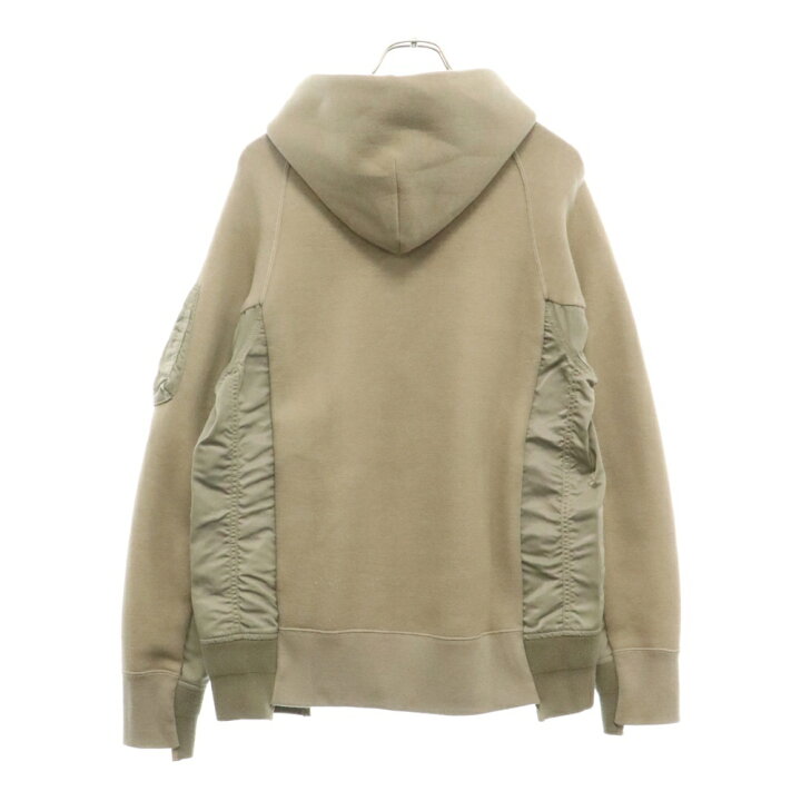 楽天市場】Sacai(サカイ) サイズ:2 Sponge Sweat x Nylon Twill Hoodie  