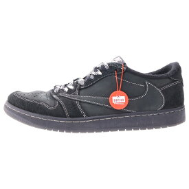 NIKE(ナイキ) サイズ:31.0cm ×TRAVIS SCOTT AIR JORDAN 1 LOW OG SP BLACK PHANTOMトラヴィススコット エアジョーダン1 ブラックファントム ローカットスニーカー US13/31cm DM7866-001【中古】【程度B】【カラーブラック】【取扱店舗原宿】