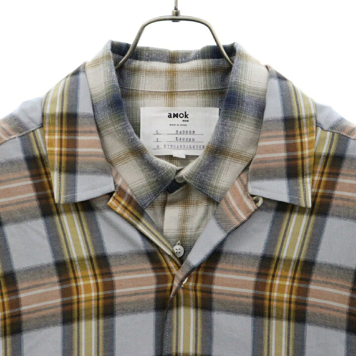 楽天市場】amok(アモク) サイズ:L 24AW LAYERED SHIRT レイヤード 